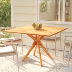 Sodo stalas, 110x110x75cm, akacijos medienos masyvas kaina ir informacija | Lauko stalai, staliukai | pigu.lt