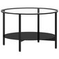 Arbatos staliukas vidaXL, 70cm, juodas kaina ir informacija | Kavos staliukai | pigu.lt