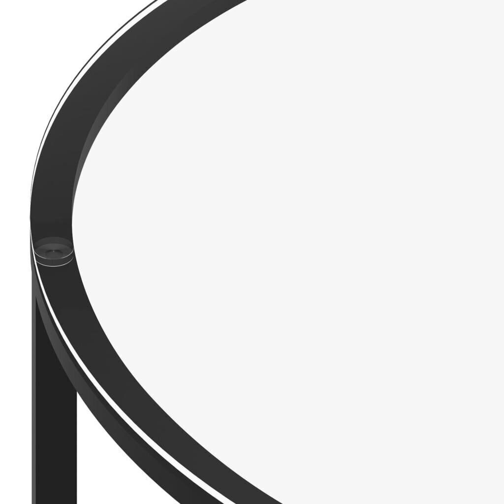 Arbatos staliukas vidaXL, 70cm, juodas цена и информация | Kavos staliukai | pigu.lt