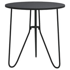 Arbatos staliukas vidaXL, 48 cm, juodas kaina ir informacija | Kavos staliukai | pigu.lt