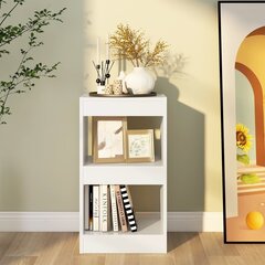 Spintelė knygoms/kambario pertvara, 40x30x72 cm, balta kaina ir informacija | Lentynos | pigu.lt