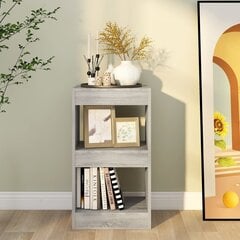 Spintelė knygoms/kambario pertvara, 40x30x72 cm, pilka kaina ir informacija | Lentynos | pigu.lt