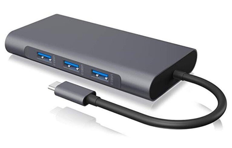 USB-C HUB 11in1 adapteris HDMI 4K VGA Gigabit Ethernet RJ45 lizdas SD mini Jack Macbook Pro/Air M1 Zenwire kaina ir informacija | Adapteriai, USB šakotuvai | pigu.lt