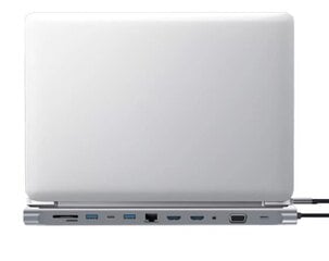 DOCKING STACIJA USB-C HUB 12in1 Ethernet RJ45 2x HDMI 4K USB 3.0 Macbook Pro Air M1 Zenwire цена и информация | Адаптеры, USB-разветвители | pigu.lt