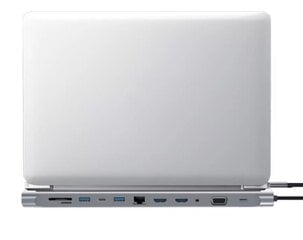 DOCKING STACIJA USB-C HUB 12in1 Ethernet RJ45 2x HDMI 4K USB 3.0 Macbook Pro Air M1 Zenwire kaina ir informacija | Adapteriai, USB šakotuvai | pigu.lt