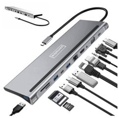 Zenwire Macbook Pro Air M1 11in1 kaina ir informacija | Adapteriai, USB šakotuvai | pigu.lt