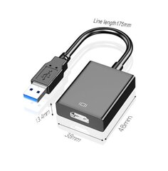 Adapterio keitiklis USB 3.0 Į HDMI vaizdo plokštę kaina ir informacija | Adapteriai, USB šakotuvai | pigu.lt