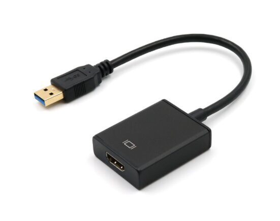 Adapterio keitiklis USB 3.0 Į HDMI vaizdo plokštę kaina ir informacija | Adapteriai, USB šakotuvai | pigu.lt