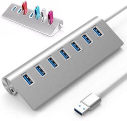 7 in 1 šakotuvas 7x USB 3.0 prievadų SPlitter Zenwire kaina ir informacija | Zenwire Kompiuterinė technika | pigu.lt