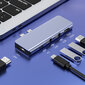 USB-C HUB 5in1 adapteris 2x HDMI USB 3.0 Macbook Pro Air M1 Zenwire kaina ir informacija | Adapteriai, USB šakotuvai | pigu.lt