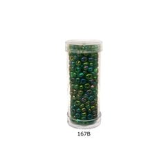 Stikliniai apvalūs karoliukai (biseris) Nr. 6/0 RainBow® plastikinėje tūbelėje 25 g, spalva 167B kaina ir informacija | Papuošalų gamybai, vėrimui | pigu.lt