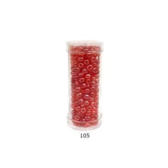 Stikliniai apvalūs karoliukai (biseris) Nr. 6/0 RainBow® plastikinėje tūbelėje 25 g, spalva 105 kaina ir informacija | Papuošalų gamybai, vėrimui | pigu.lt