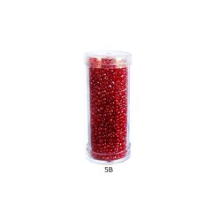 Stikliniai apvalūs karoliukai (biseris) Nr. 12/0 RainBow® plastikinėje tūbelėje 25 g, spalva 5B kaina ir informacija | Papuošalų gamybai, vėrimui | pigu.lt