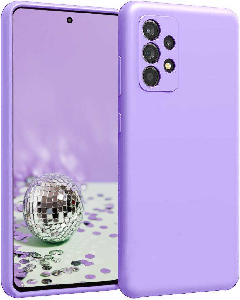 Silikoninis dėklas skirtas Samsung Galaxy A53 5G SoundBerry (real liquide silicone Easy Clean),violetinė - Lavanda цена и информация | Telefono dėklai | pigu.lt