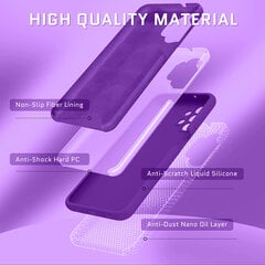 Силиконовый чехол для Samsung Galaxy A53 5 G SoundBerry (real liquide silicone), purple-Irish цена и информация | Чехлы для телефонов | pigu.lt