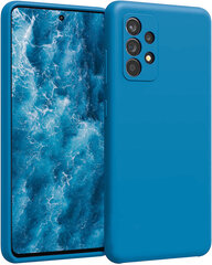 Silikoninis dėklas skirtas Samsung Galaxy A53 5G SoundBerry (real liquide silicone Easy Clean), mėlyna - Ocean Blue kaina ir informacija | Telefono dėklai | pigu.lt