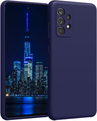 Silikoninis dėklas skirtas Samsung Galaxy A53 5G SoundBerry (real liquide silicone Easy Clean), mėlyna - Dark City Lights kaina ir informacija | Telefono dėklai | pigu.lt