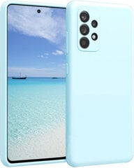 Silikoninis dėklas skirtas Samsung Galaxy A53 5G SoundBerry (real liquide silicone Easy Clean), mėlyna- Blue Sky kaina ir informacija | Telefono dėklai | pigu.lt