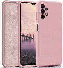 Silikoninis dėklas skirtas Samsung Galaxy A13/A13 4G SoundBerry (real liquide silicone Easy Clean), rožinė - Pink Clouds kaina ir informacija | Telefonų dėklai | pigu.lt