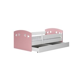 Vaikiška lova Kocot Kids Julia, 80x180 cm, rožinė/balta kaina ir informacija | Vaikiškos lovos | pigu.lt