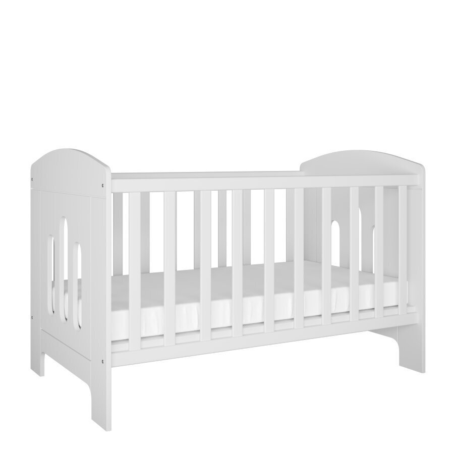 Kūdikių lovytė Kocot Kids Classic 2, 60x120 cm, balta kaina ir informacija | Kūdikių lovytės | pigu.lt