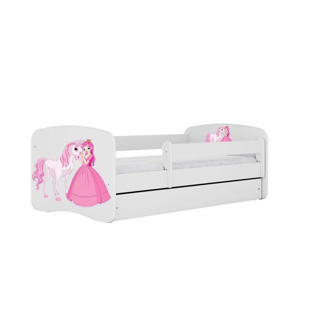 Vaikiška lova su čiužiniu Kocot Kids Babydreams, 80x180 cm, balta kaina ir informacija | Vaikiškos lovos | pigu.lt