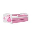 Детская кровать с матрасом Kocot Kids Babydreams, 80x180 см, розовый цвет
