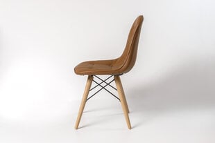Kėdė Furniteco Nord brown (ąžuolo, parketo natūralaus aliejaus) kaina ir informacija | Virtuvės ir valgomojo kėdės | pigu.lt