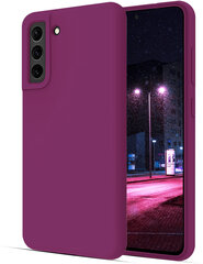 Silikoninis dėklas skirtas Samsung Galaxy S22 Plus SoundBerry (real liquide silicone Easy Clean), violetinés - Maroon kaina ir informacija | Telefono dėklai | pigu.lt