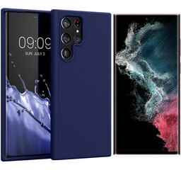 Силиконовый чехол для Samsung Galaxy S22 Ultra SoundBerry (real liquide silicone), Midnight Blue цена и информация | Чехлы для телефонов | pigu.lt
