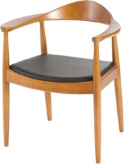 Кресло "Президент" по мотивам кресла "Кеннеди" коричневого цвета из темного дерева цена и информация | Стулья для кухни и столовой | pigu.lt