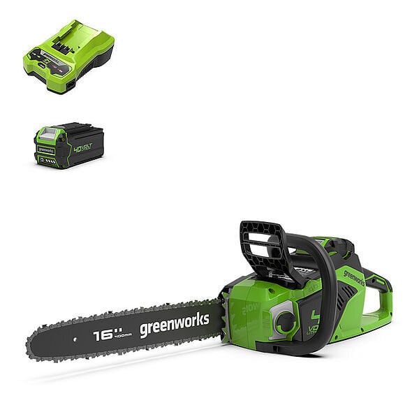 Grandininis pjūklas Greenworks gd40cs18k4 цена и информация | Grandininiai pjūklai | pigu.lt