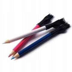 Kreidos pieštukai su šepetėliais, 3 vnt. kaina ir informacija | Papuošalų gamybai, vėrimui | pigu.lt