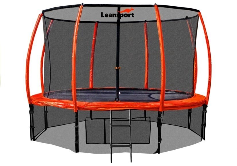 Batutas Lean Sport 305 cm, juoda oranžinė kaina ir informacija | Batutai | pigu.lt