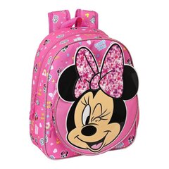 Детский рюкзак Minnie Mouse Lucky, розовый (28 x 34 x 10 см) цена и информация | Школьные рюкзаки, спортивные сумки | pigu.lt