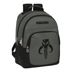 Школьный рюкзак The Mandalorian, чёрный / серый (32 x 42 x 15 см) цена и информация | Школьные рюкзаки, спортивные сумки | pigu.lt