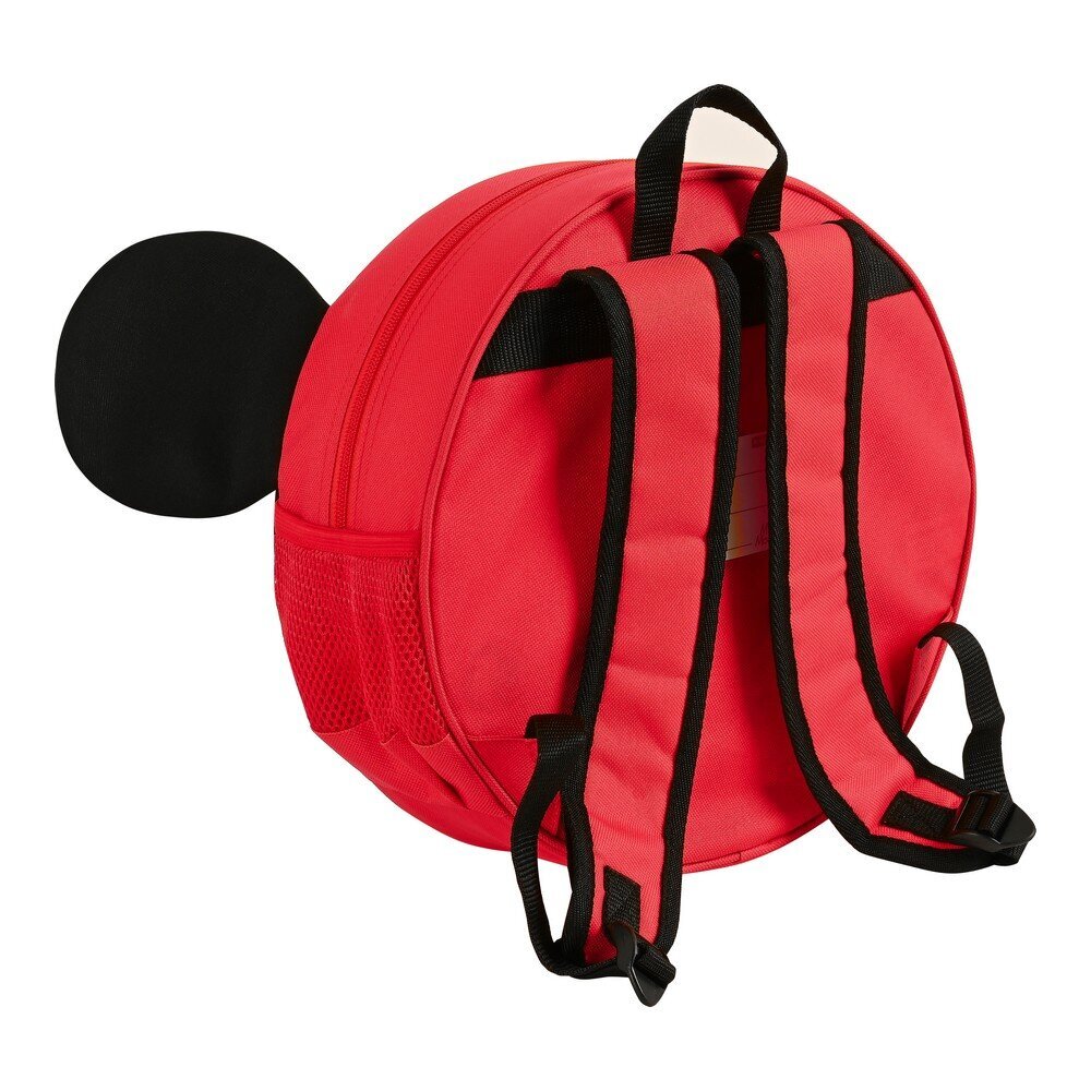 3D Vaikiškas krepšys Mickey Mouse Clubhouse Raudona Juoda (31 x 31 x 10 cm) kaina ir informacija | Kuprinės mokyklai, sportiniai maišeliai | pigu.lt