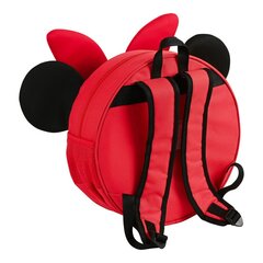 3D Vaikiškas krepšys Minnie Mouse Raudona Juoda (31 x 31 x 10 cm) kaina ir informacija | Kuprinės mokyklai, sportiniai maišeliai | pigu.lt