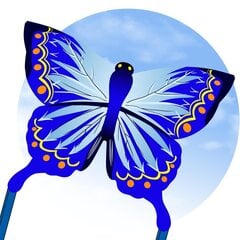 Aitvaras Mėlynas drugelis цена и информация | Воздушные змеи и аксессуары | pigu.lt
