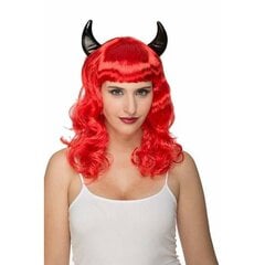 Парик My Other Me Красный Демон-девушка цена и информация | Карнавальные костюмы | pigu.lt
