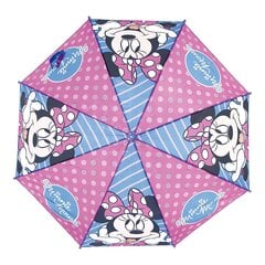 Автоматический зонтик Minnie Mouse Lucky, синий / розовый, Ø 84 cм цена и информация | Аксессуары для детей | pigu.lt