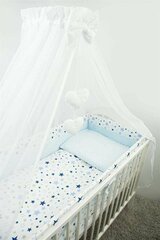 Комплект постельного белья из шести предметов - звезды 120x90x360, синий цена и информация | Детское постельное бельё | pigu.lt