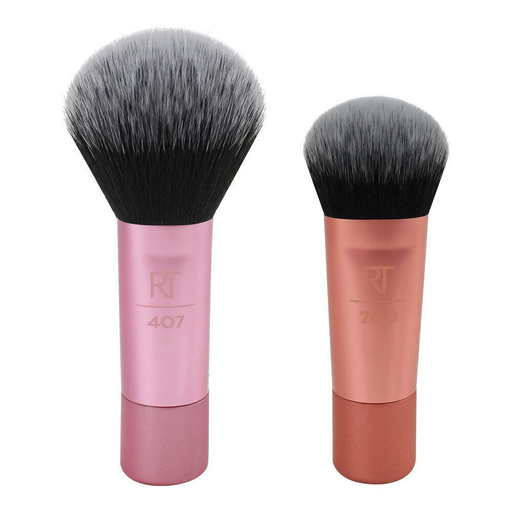 Makiažo šepetėliai Real Techniques Mini Brush Duo, 2 vnt цена и информация | Makiažo šepetėliai, kempinėlės | pigu.lt