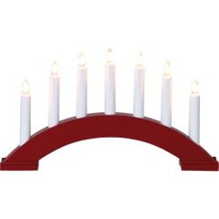 Medinė žvakidė lenkta raudona 21W 39x22cm Bea 283-15 kaina ir informacija | Žvakės, Žvakidės | pigu.lt