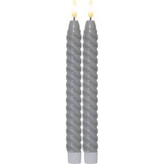 Светодиодная свеча Flamme Swirl 064-36 цена и информация | Подсвечники, свечи | pigu.lt