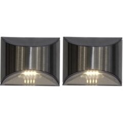 LED lauko šviestuvai su saulės baterijomis, 2 vnt. 0,18W 10x8cm Wally 481-75 kaina ir informacija | Lauko šviestuvai | pigu.lt