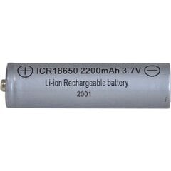 Rechargeable Battery 18650 3,7V 2200mAh Li-ion 478-05 цена и информация | Батарейки | pigu.lt