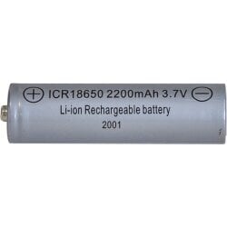 Įkraunama baterija, 1vnt., 18650, 3,7V, 2200mah ličio jonų 478-05 kaina |  pigu.lt