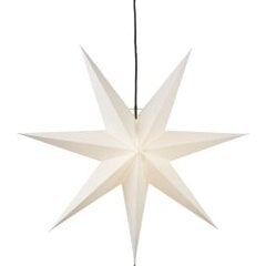 Подвесная звезда из бумаги Frozen 231-91, белая Е14, 70х70 см  цена и информация | Рождественские украшения | pigu.lt