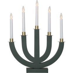 Medinė žvakidė išlenkto tipo žalia&scaron; 15W 37x47cm Eli 218-79 kaina ir informacija | Žvakės, Žvakidės | pigu.lt
